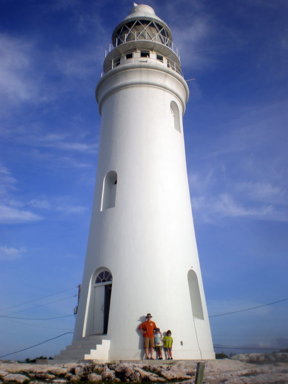 Dixon Hill Lighthouse on San Salvador Island, Bahamas